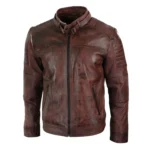Aviatrix Mens Genuine Real Leather Black Biker Jacket Retro Vintage Tailored Fit - Image 9