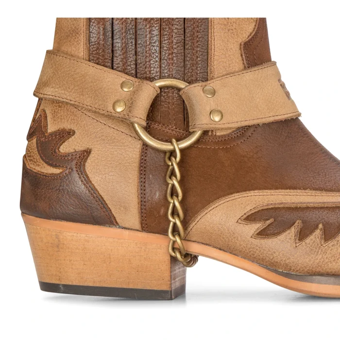 Mens Western Cowboy Boots Vintage Pointed Knight Ankle Country Boot Riding Real Leather - Image 10