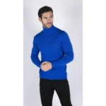 Mens Polar Neck Jumper Roll Neck High Turtle Neck Slim Fit Light Weight - Image 4