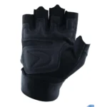 Mens Weight Lifting Gloves Gym Boxing Extra Grip Fingerless Double Strap - Image 2