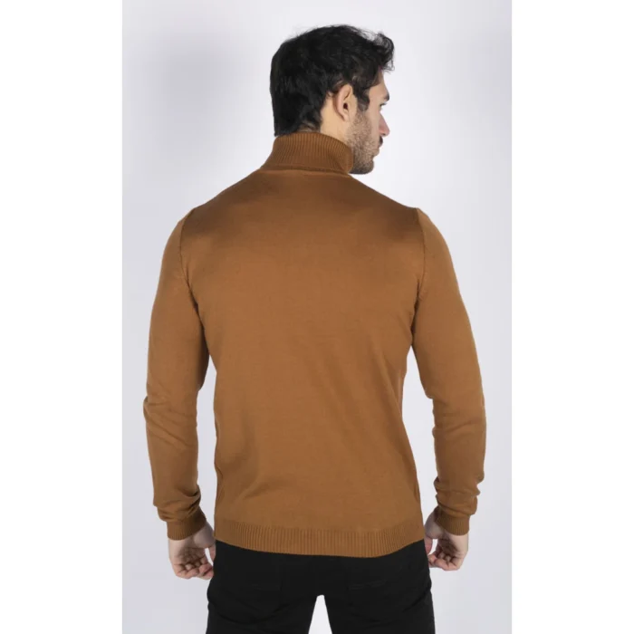 Mens Polar Neck Jumper Roll Neck High Turtle Neck Slim Fit Light Weight - Image 14