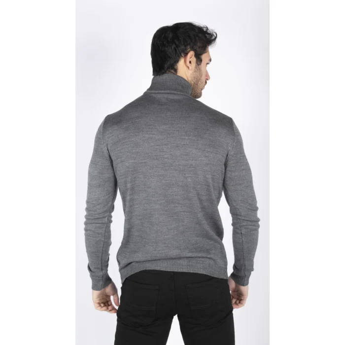 Mens Polar Neck Jumper Roll Neck High Turtle Neck Slim Fit Light Weight - Image 17