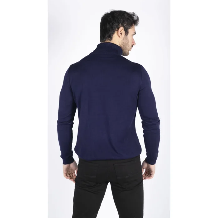 Mens Polar Neck Jumper Roll Neck High Turtle Neck Slim Fit Light Weight - Image 26