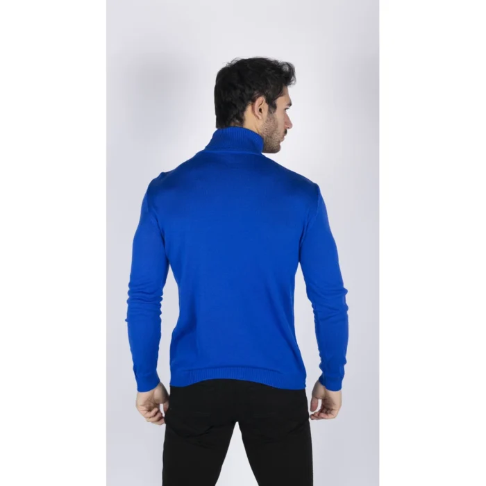 Mens Polar Neck Jumper Roll Neck High Turtle Neck Slim Fit Light Weight - Image 5
