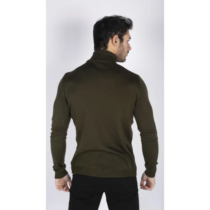 Mens Polar Neck Jumper Roll Neck High Turtle Neck Slim Fit Light Weight - Image 29
