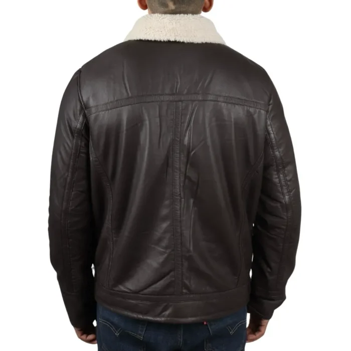 Men's Puffer Quilted Aviator Bomber Flying Fleece Lining Jacket - Image 15
