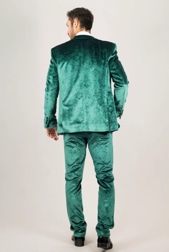 TruClothing AK-25 - Men's Green 3 Piece Wedding Tuxedo Suit - Image 6