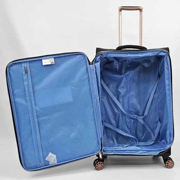 Suitcase Travel Bag Carry On Hand Cabin Check in Soft Case Luggage Trolley Set - Image 37