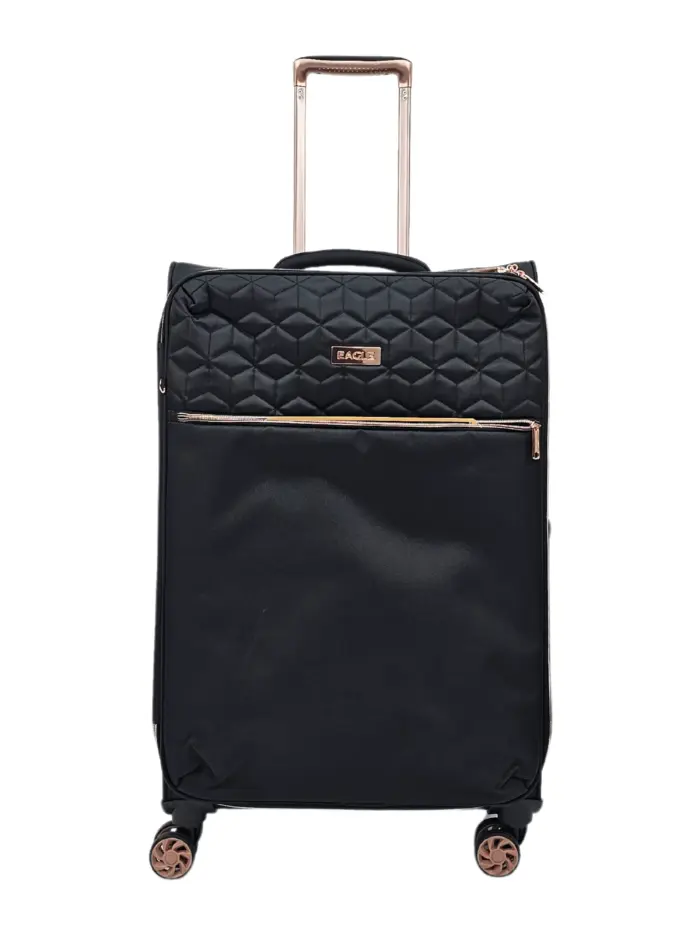 Suitcase Travel Bag Carry On Hand Cabin Check in Soft Case Luggage Trolley Set - Image 19