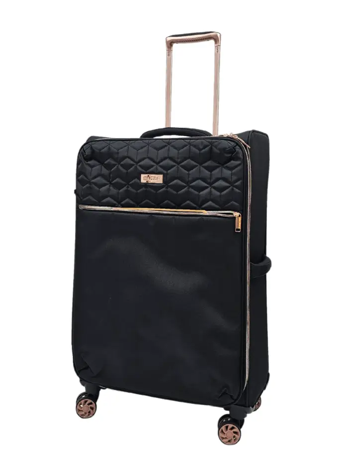 Suitcase Travel Bag Carry On Hand Cabin Check in Soft Case Luggage Trolley Set - Image 20