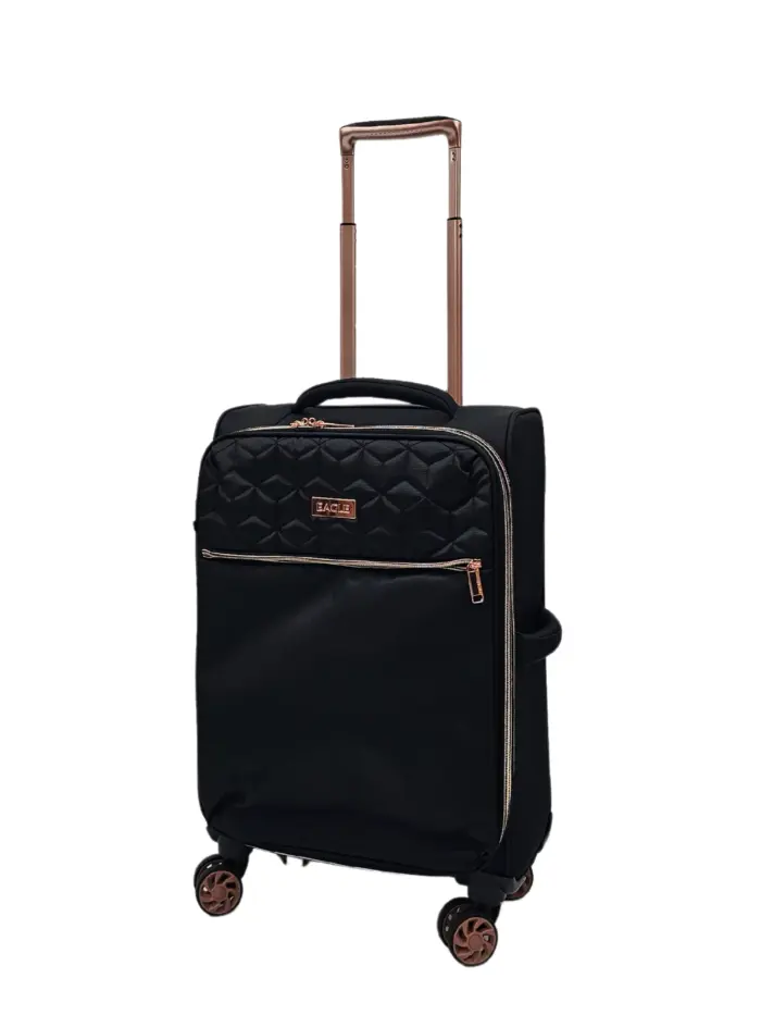 Suitcase Travel Bag Carry On Hand Cabin Check in Soft Case Luggage Trolley Set - Image 2