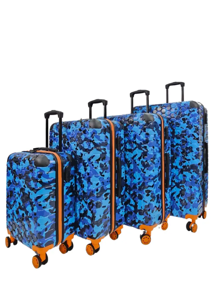 Camo Print Hard Case Shell Suitcase Carry On Cabin Check In Combination Lock - Image 65