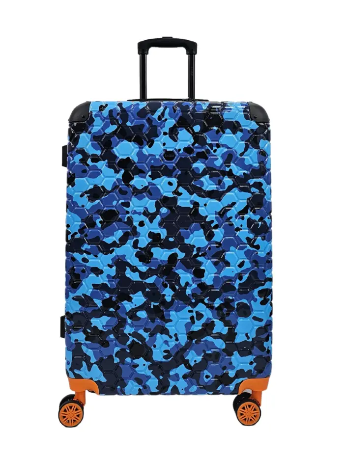 Camo Print Hard Case Shell Suitcase Carry On Cabin Check In Combination Lock - Image 33