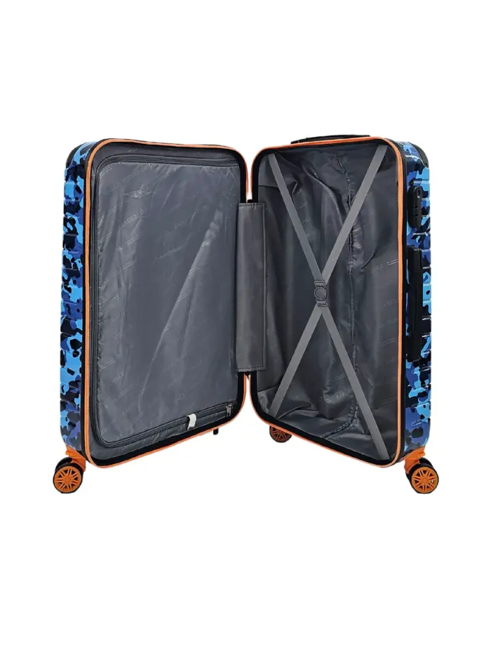 Camo Print Hard Case Shell Suitcase Carry On Cabin Check In Combination Lock - Image 37