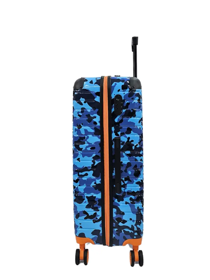 Camo Print Hard Case Shell Suitcase Carry On Cabin Check In Combination Lock - Image 35