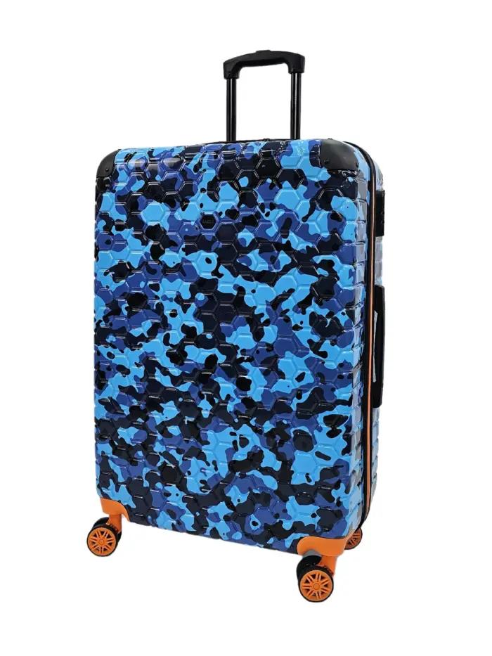 Camo Print Hard Case Shell Suitcase Carry On Cabin Check In Combination Lock - Image 34