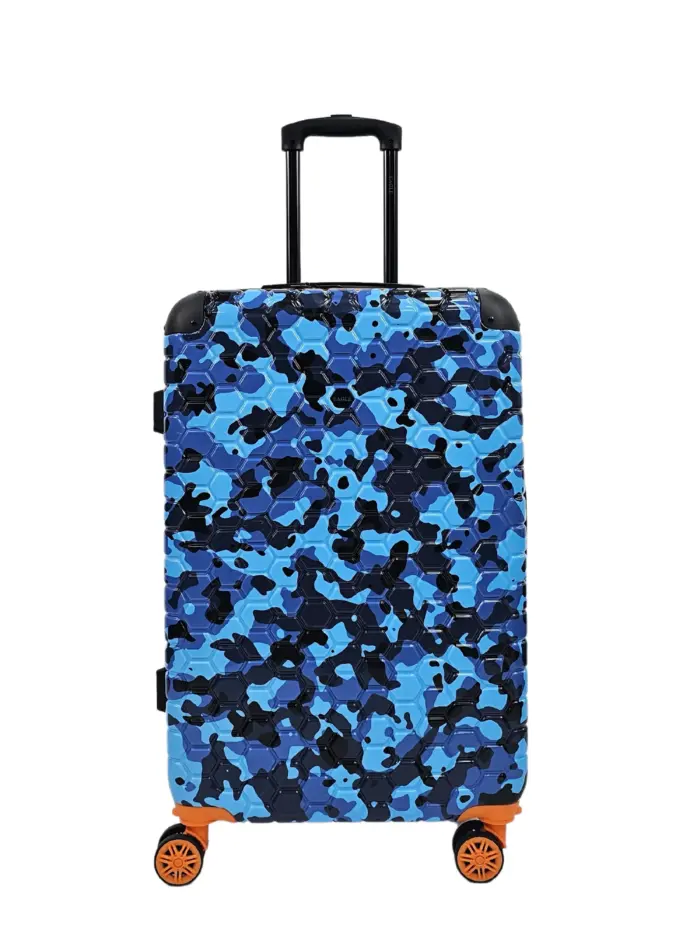 Camo Print Hard Case Shell Suitcase Carry On Cabin Check In Combination Lock - Image 17