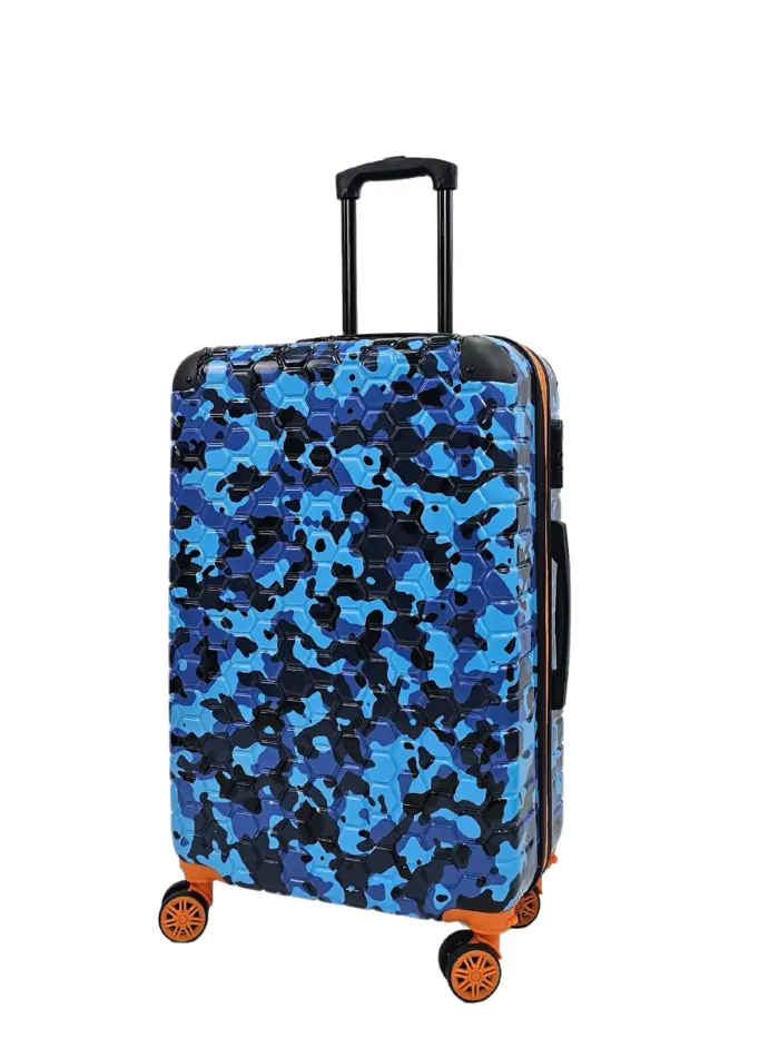 Camo Print Hard Case Shell Suitcase Carry On Cabin Check In Combination Lock - Image 18