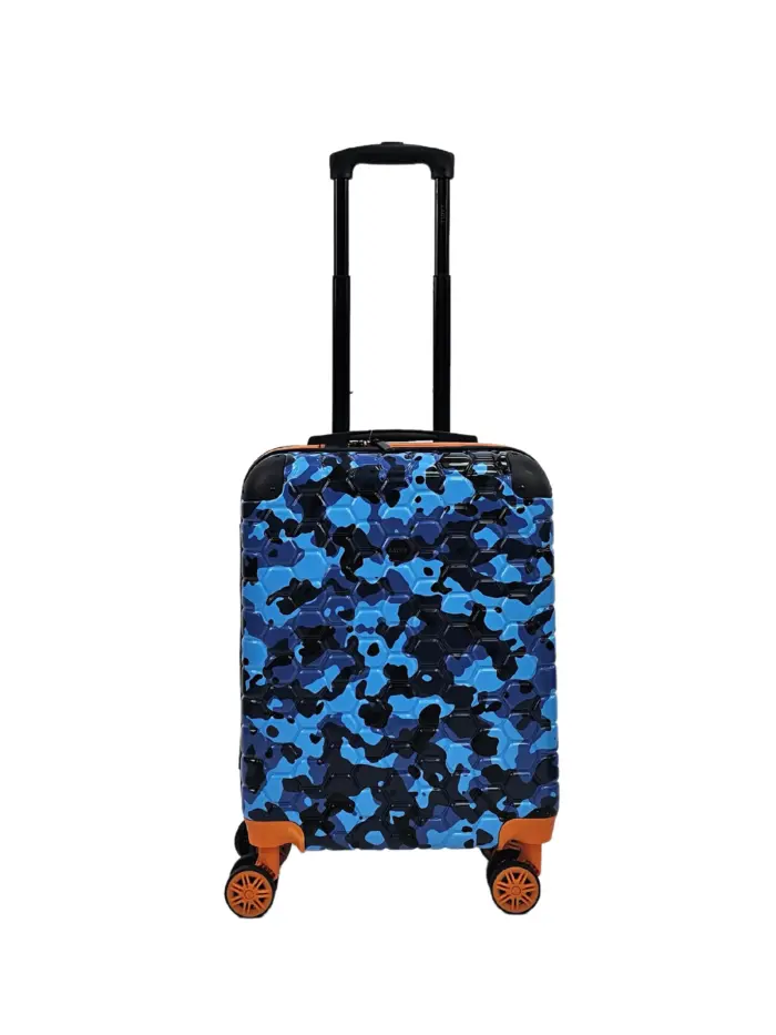 Camo Print Hard Case Shell Suitcase Carry On Cabin Check In Combination Lock - Image 1