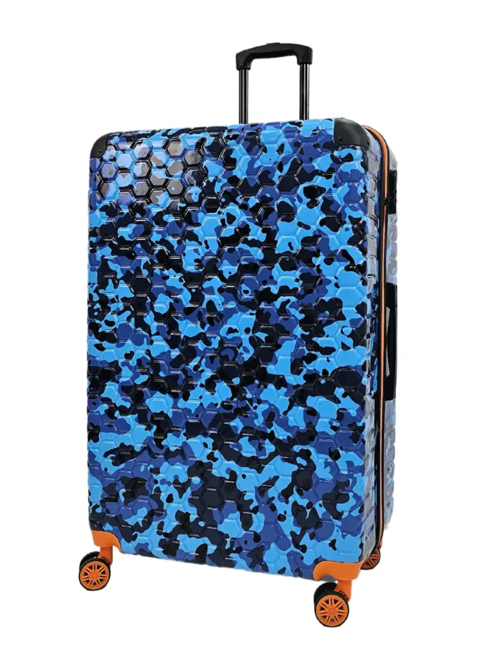 Camo Print Hard Case Shell Suitcase Carry On Cabin Check In Combination Lock - Image 50