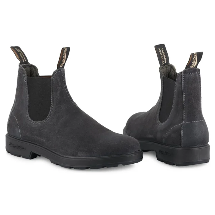 Blundstone 1910 Steel Grey Suede Leather Chelsea Boots Vintage Classic Ankle - Image 5