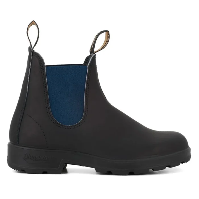 Blundstone 1917 Black Navy Blue Leather Chelsea Boots Ankle Classic Slip On - Image 1