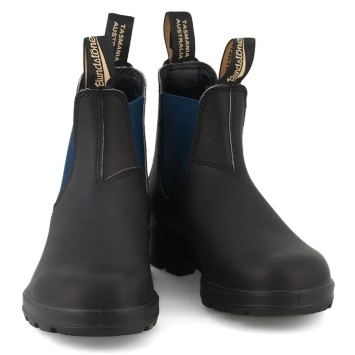 Blundstone 1917 Black Navy Blue Leather Chelsea Boots Ankle Classic Slip On - Image 2