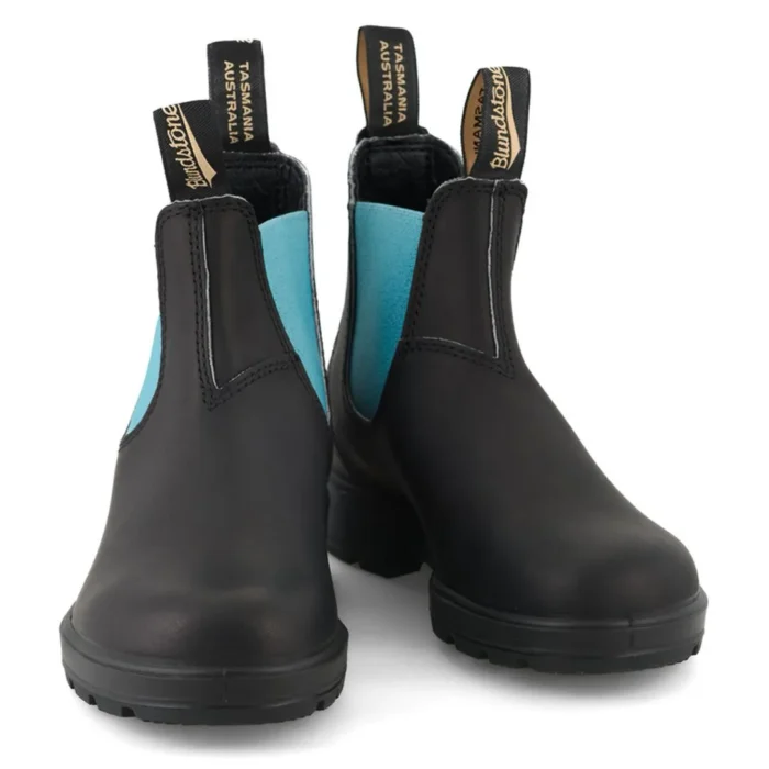Blundstone 2207 Black Blue Slip On Chelsea Boots - Image 2