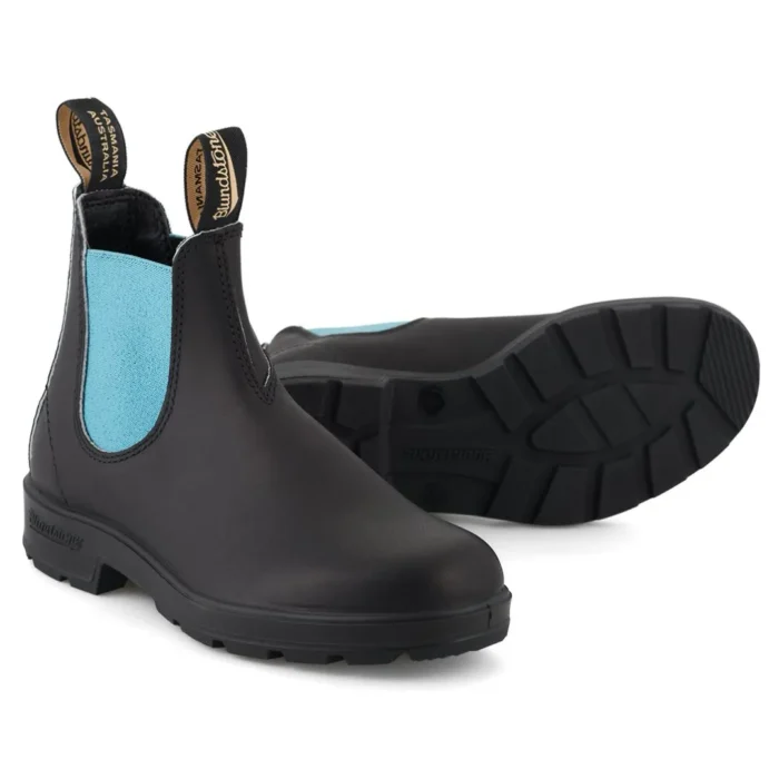 Blundstone 2207 Black Blue Slip On Chelsea Boots - Image 4