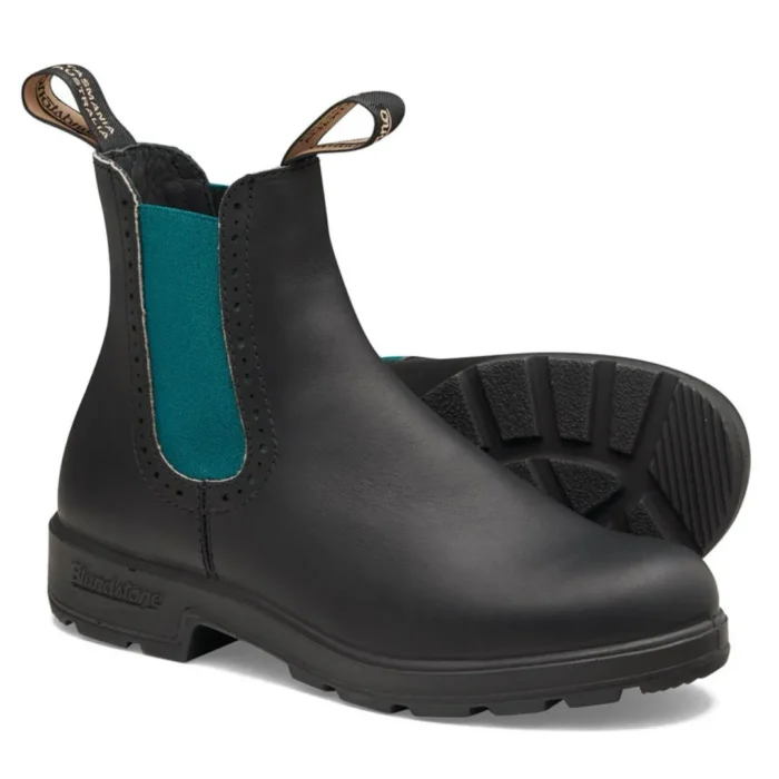 Blundstone 2320 Black Teal High Top Chelsea Boots - Image 4