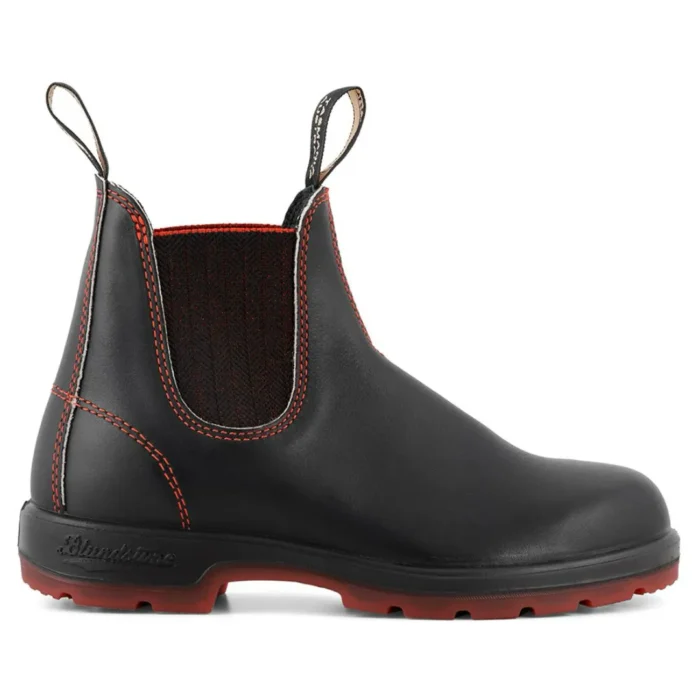 Blundstone 2342 Black Red Chelsea Boots - Image 1