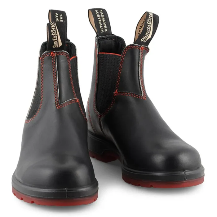 Blundstone 2342 Black Red Chelsea Boots - Image 3