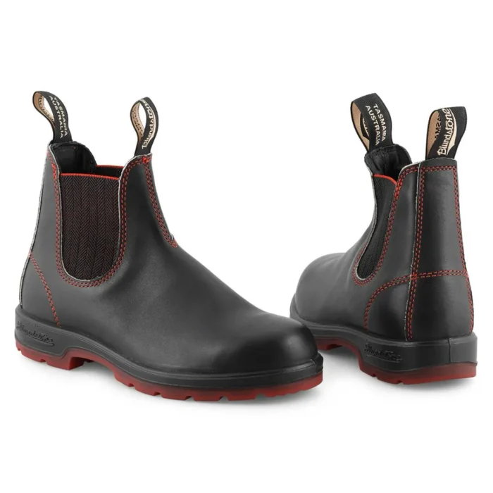 Blundstone 2342 Black Red Chelsea Boots - Image 4