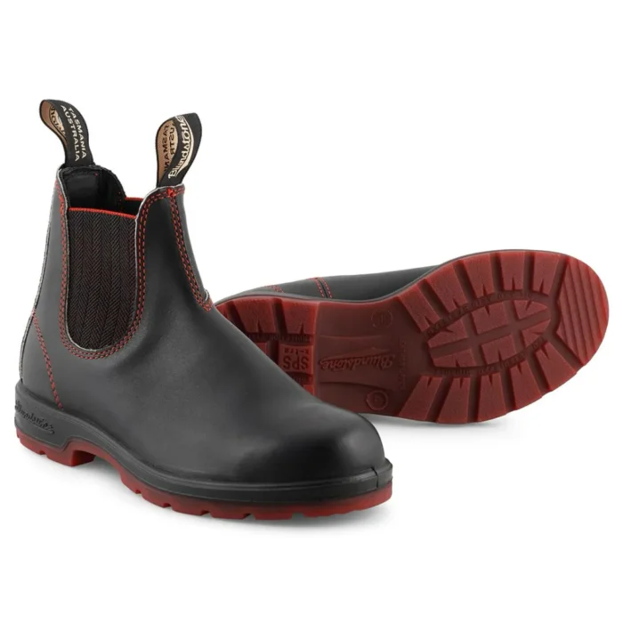 Blundstone 2342 Black Red Chelsea Boots - Image 5