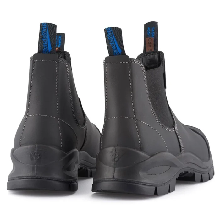 Blundstone 910 Black Leather Steel Toe Chelsea Boots Durable Ankle Safety Boots - Image 4