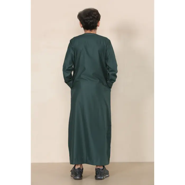 Boy's Thobe Emirati Omani Jubba Islamic Clothing Muslim Kaftan Eid Robe String Tassel - Image 34