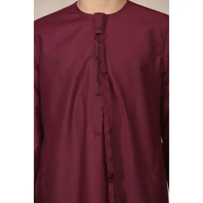 Boy's Thobe Emirati Omani Jubba Islamic Clothing Muslim Kaftan Eid Robe String Tassel - Image 49