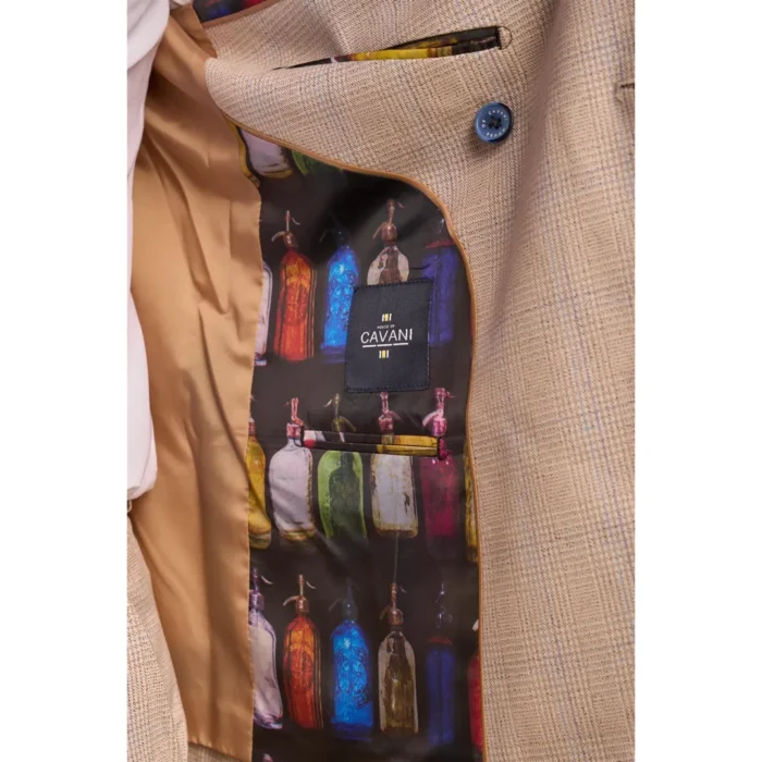 Men's Suit 2 Piece Beige Double Breasted Tailored Fit - Image 4