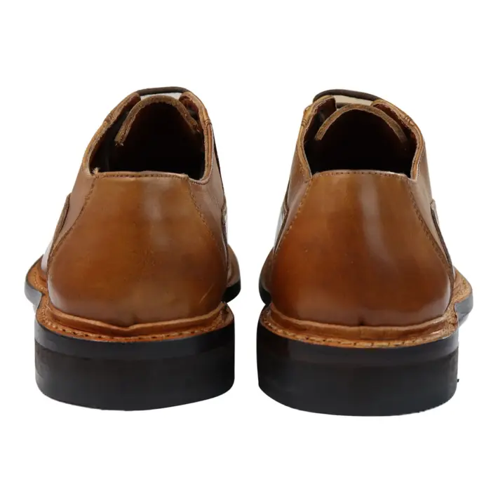 Mens Brogue Oxford Shoes Tan Brown Black Laced Leather Goodyear Welted - Image 14