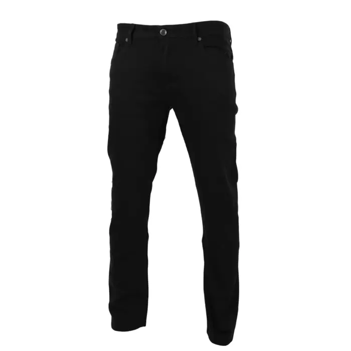 Mens Stretch Denim Jeans Navy Stonewash Black Premium Milano Smart Casual - Image 1
