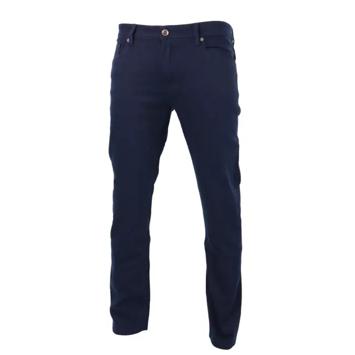Mens Stretch Denim Jeans Navy Stonewash Black Premium Milano Smart Casual - Image 7