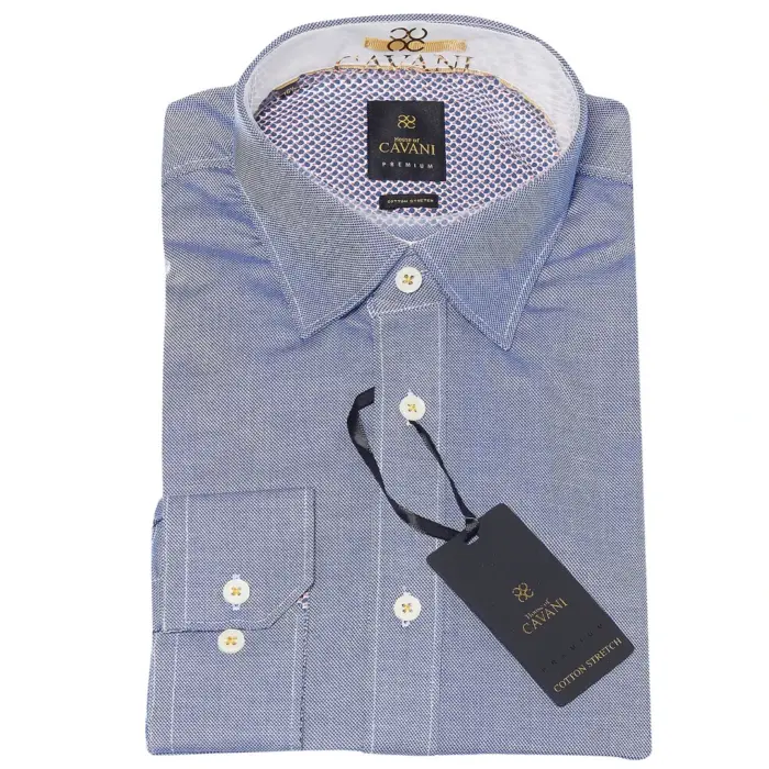 Mens Tailored Fit Stretch Cotton Button Shirt Smart Casual Formal 1920's Blinders Vintage - Image 8