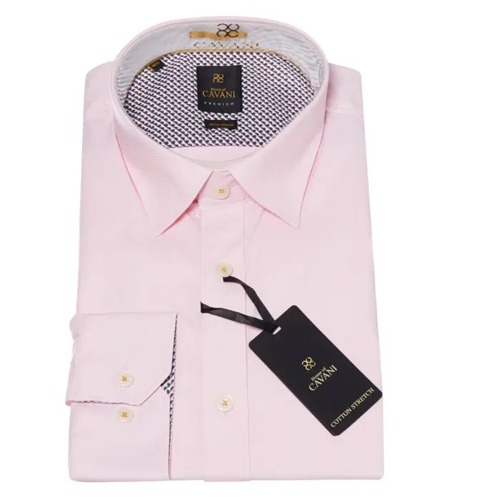 Mens Tailored Fit Stretch Cotton Button Shirt Smart Casual Formal 1920's Blinders Vintage - Image 11