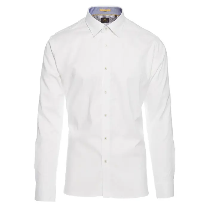 Mens Tailored Fit Stretch Cotton Button Shirt Smart Casual Formal 1920's Blinders Vintage - Image 12