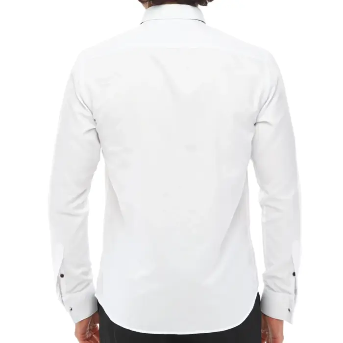 Mens Wing Collar Shirt Tuxedo White Double Cuff Dinner Classic - Image 5