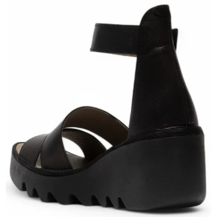 BONO290FLY - Women's Wedge Heel Open Toe Leather Sandals - Image 4