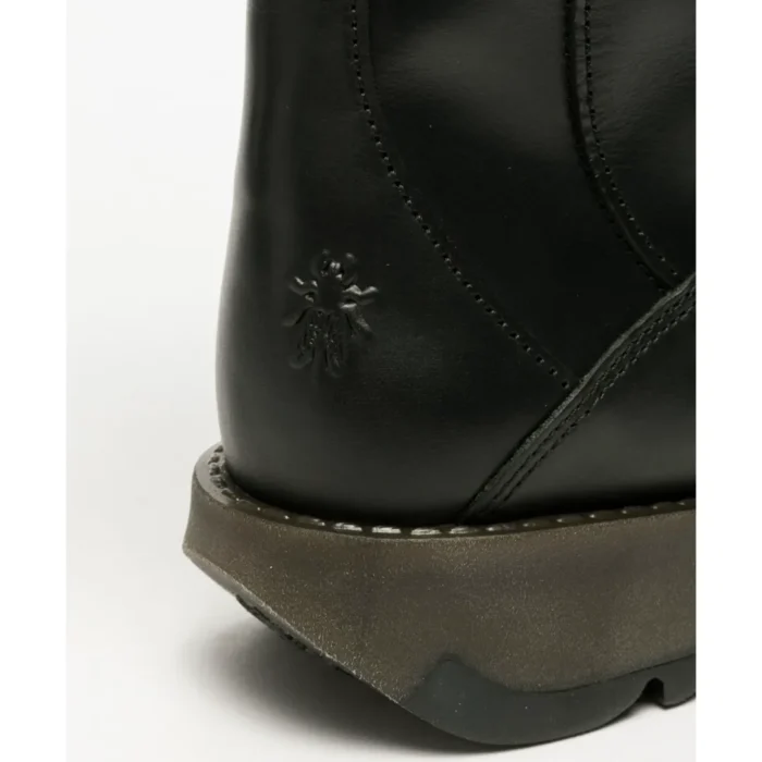MOL2 - Women's Wedge Heel Knee High Leather Boots - Image 5
