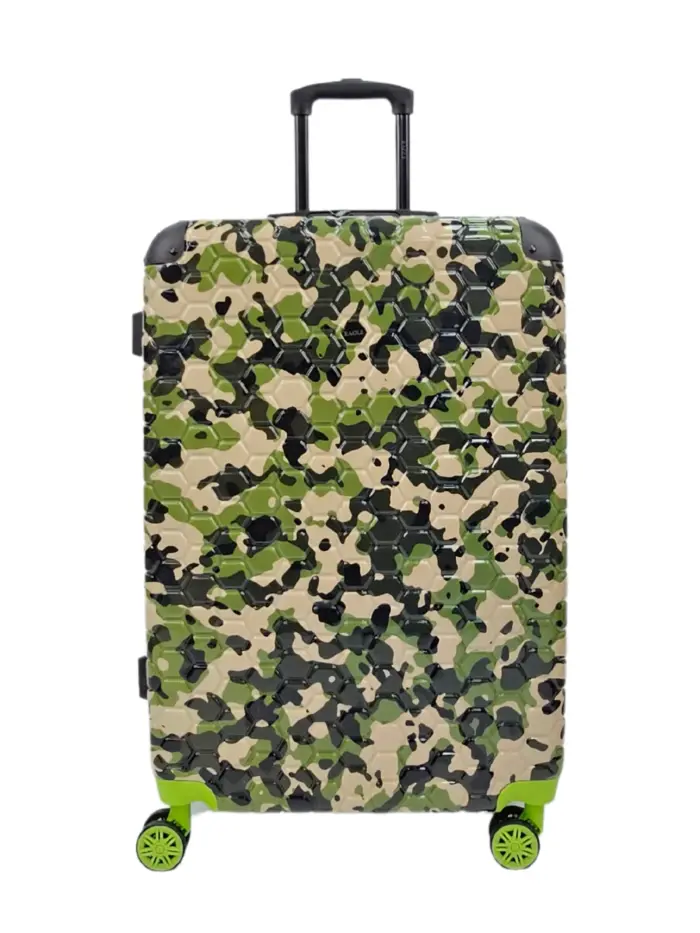 Camo Print Hard Case Shell Suitcase Carry On Cabin Check In Combination Lock - Image 38