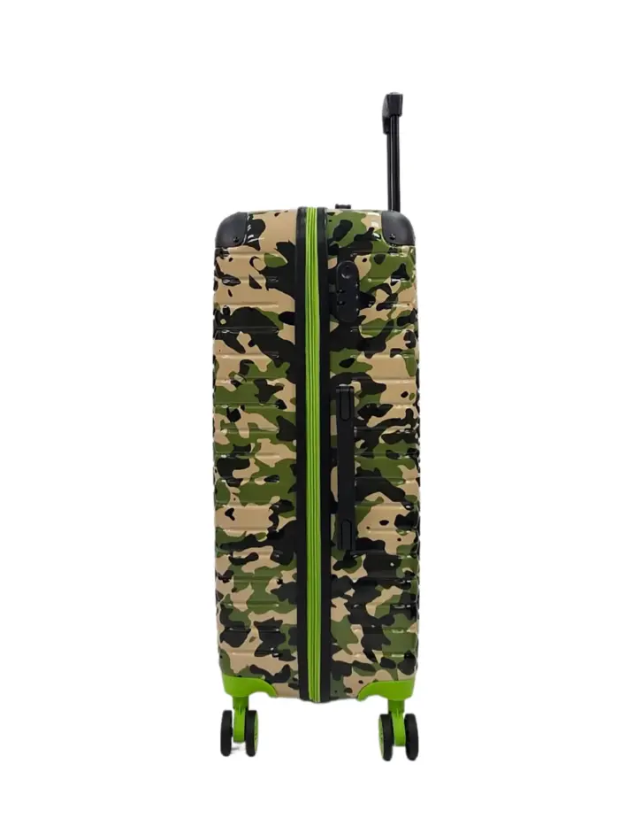 Camo Print Hard Case Shell Suitcase Carry On Cabin Check In Combination Lock - Image 41