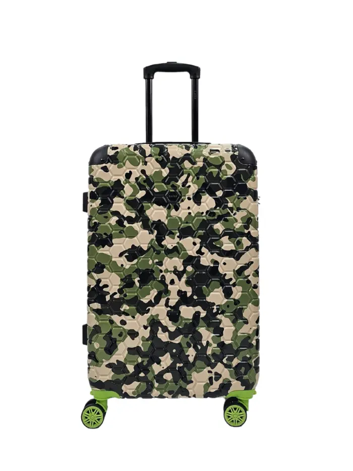 Camo Print Hard Case Shell Suitcase Carry On Cabin Check In Combination Lock - Image 22